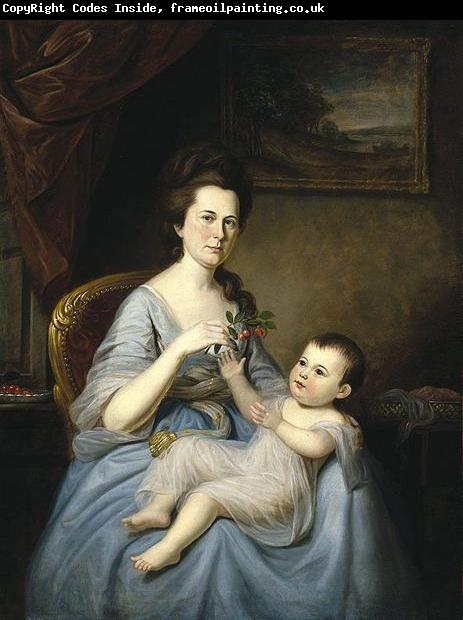 Charles Willson Peale Mrs David Forman and Child